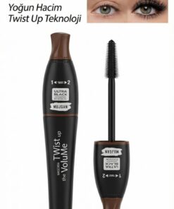 MUJGAN Ultra Black Twist Up Hacim Veren Maskara