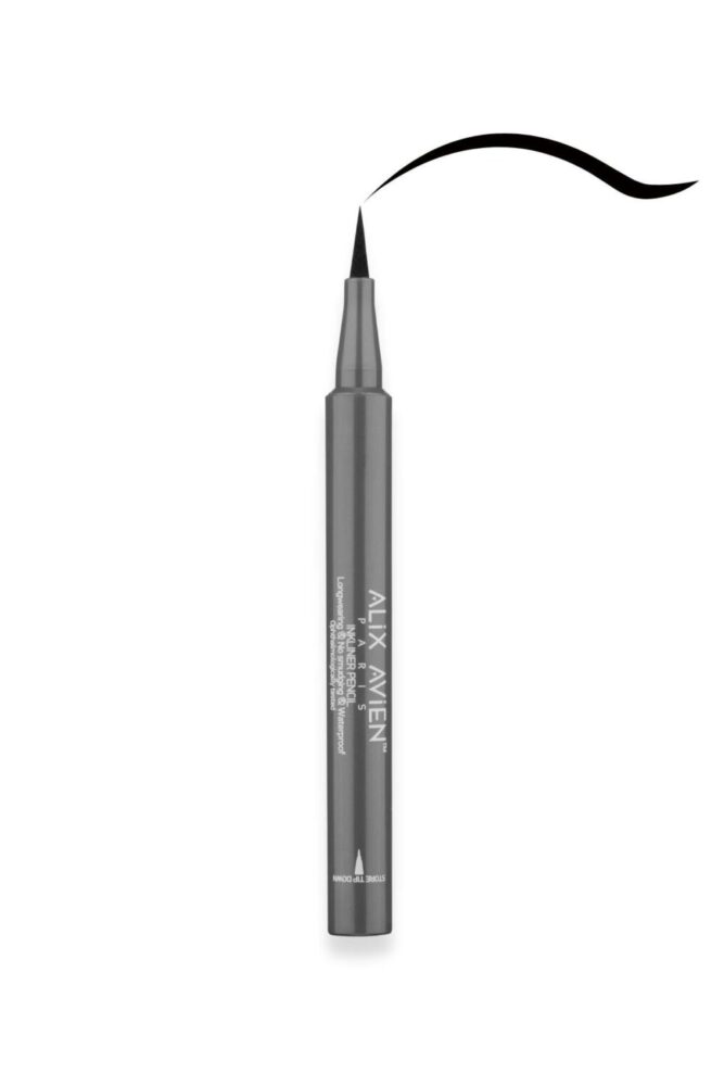 Alix Avien Uzun Süre Kalıcı, Suya Dayanıklı ve Yumuşak Uçlu Siyah Göz Kalemi - Inkliner Eyeliner Black - Görsel 2
