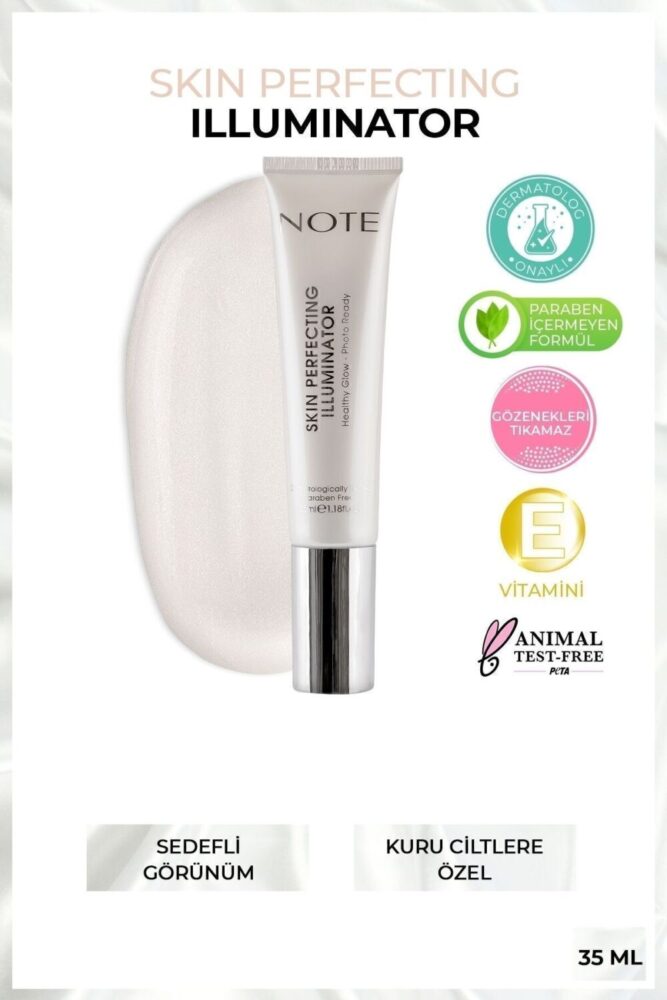 Note Cosmetics Skin Perfecting Illuminator Aydınlatıcı Kuru Ciltlere Özel Makyaj Bazı