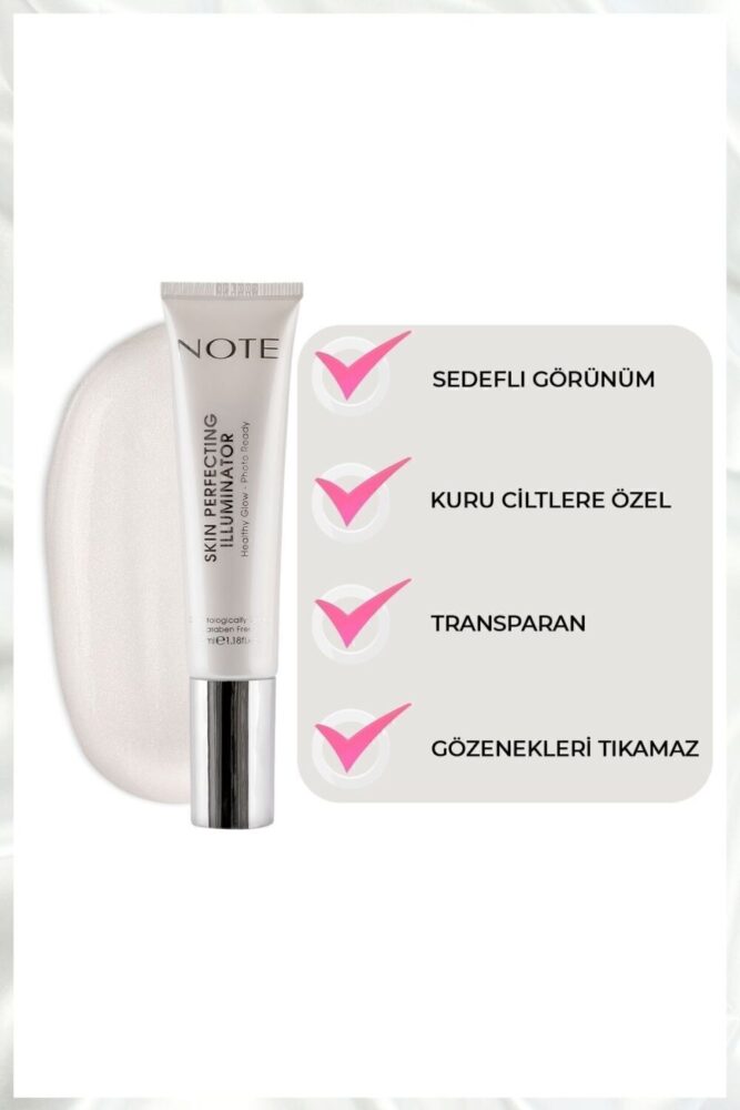 Note Cosmetics Skin Perfecting Illuminator Aydınlatıcı Kuru Ciltlere Özel Makyaj Bazı - Görsel 2