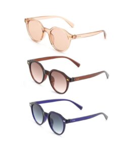 Alternative view of Lozzo 3lü Fırsat Seti Unisex UV400 Koruma Oval Güneş Gözlüğü 23007