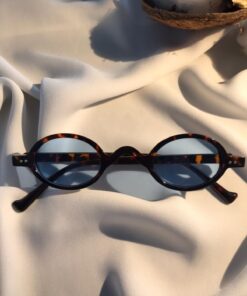GEBBS STORE Küçük Çerçeveli Leopar Retro Vintage Güneş Gözlüğü
