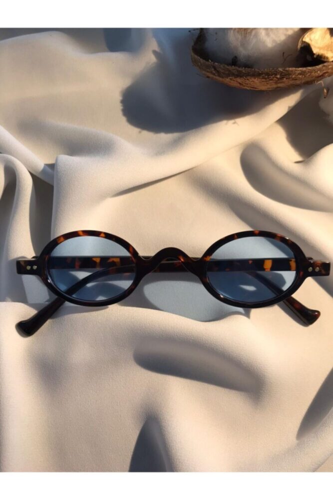 GEBBS STORE Küçük Çerçeveli Leopar Retro Vintage Güneş Gözlüğü