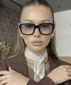 Chunky Frame Abel Unisex Yeni Sezon Ultra Hafif Degrade UV400 Dikdörtgen Plastik Çerçeveli Güneş Gözlüğü