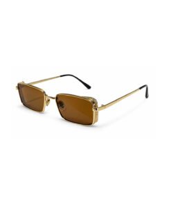Toz Vintage Yariel Kahverengi Çerçeve Unisex UV400 Vintage Retro Güneş Gözlüğü