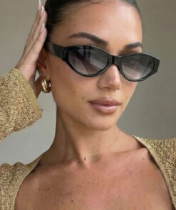 Eyesofia Farfalla Unısex Siyah Güneş Gözlük