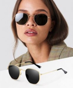 REN EYEWEAR Coolandbetter Beşgen Güneş Gözlüğü Gold Çerçeve Ren Eyewear