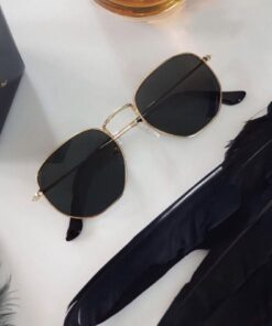 REN EYEWEAR Coolandbetter Beşgen Güneş Gözlüğü Gold Çerçeve Ren Eyewear - Görsel 3