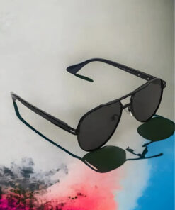 Chunky Frame Damla Polarize Yüksek Kalite Titanyum Siyah Unisex Güneş Gözlüğü