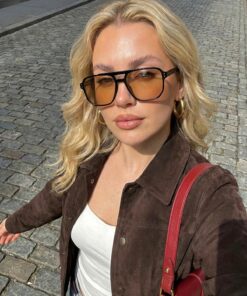Goldmine Unisex Precious Güneş Gözlüğü Siyaha Turuncu