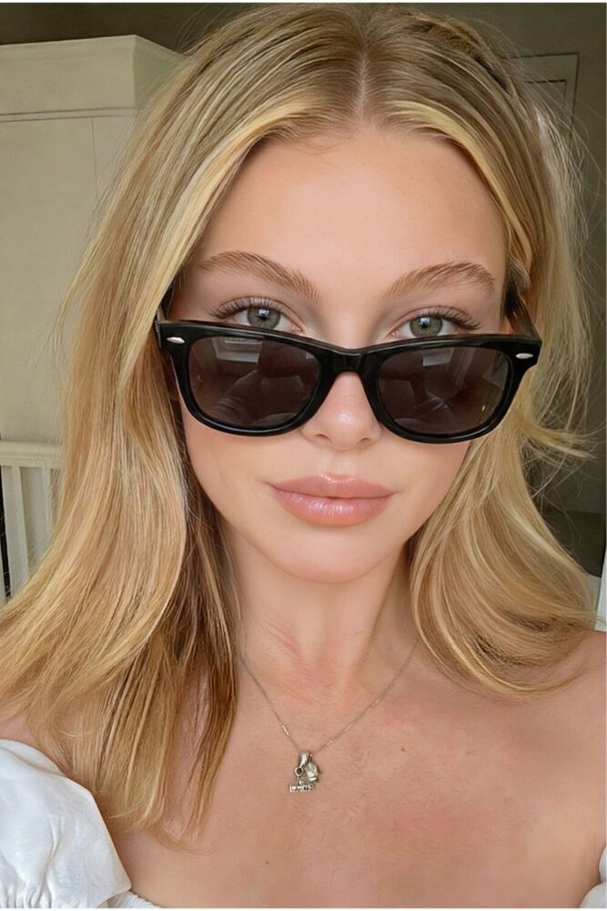 Eyesofia Unisex Çapraz Kesim Wayfarer Parlak Klasik Güneş Gözlüğü
