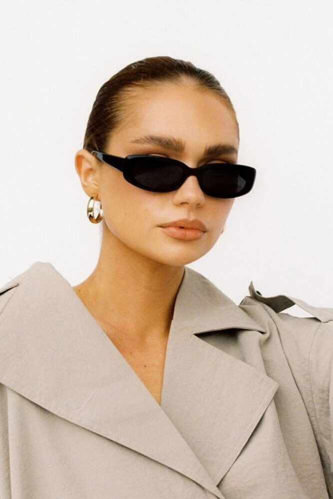 Mathilda Aksesuar Vintage Siyah Güneş Gözlüğü - Görsel 2