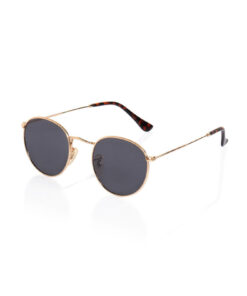 CLAES Round Gold Polarize Güneş Gözlüğü