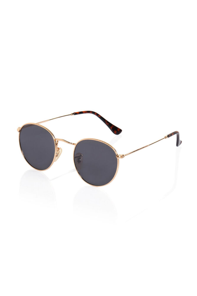 CLAES Round Gold Polarize Güneş Gözlüğü