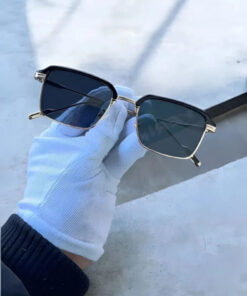 Chunky Frame Cond Lüx Unisex Siyah Gold Lüx Güneş Gözlüğü