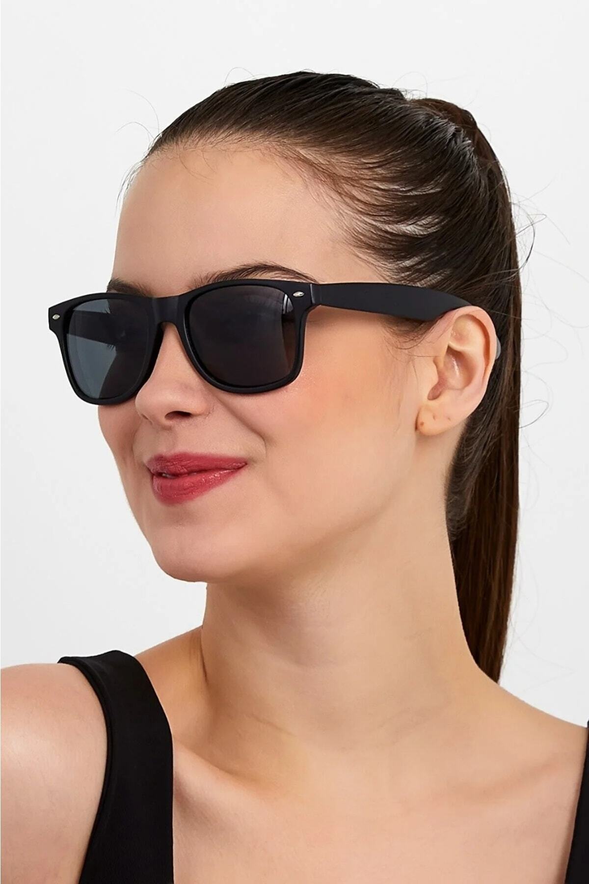 Modalucci Unisex Mat Siyah Güneş Gözlüğü Ml 97