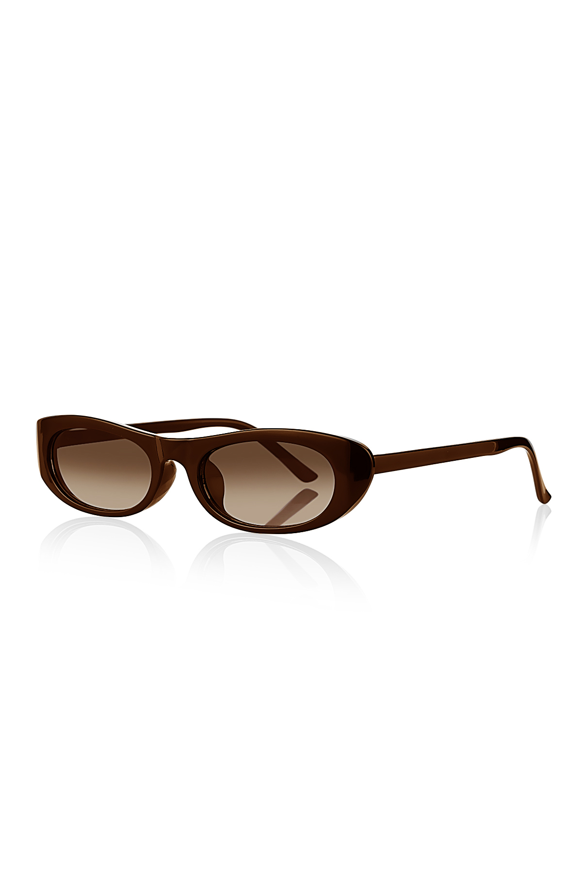 Kinary Uv400 Koruyucu Yeni Tarz Unisex Güneş Gözlüğü Kahve Model 1081