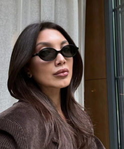 Chunky Frame Wuhle Siyah Haki Unisex Güneş Gözlüğü