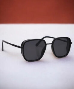 Alternative view of Chunky Frame Gaza Dikdörtgen Siyah Unisex Kare Güneş Gözlüğü