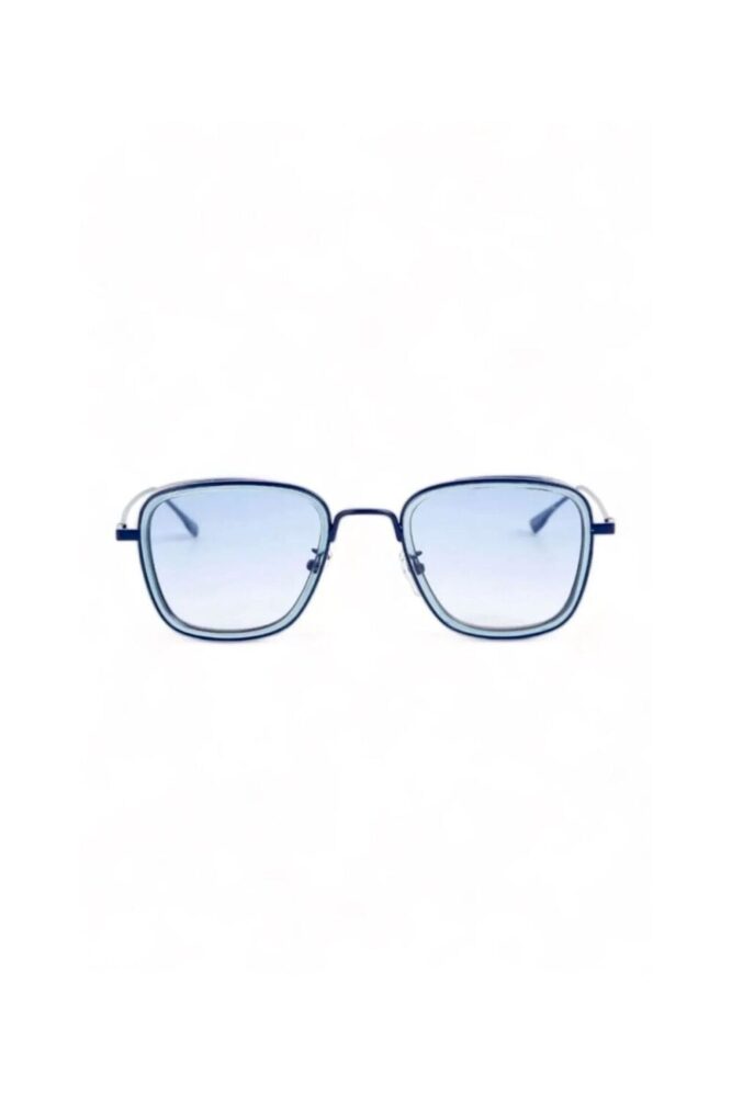 REN EYEWEAR MAVİ CAMLI METAL ÇERÇEVE KARE BÜYÜK BOY GÜNEŞ GÖZLÜĞÜ UNİSEX - Görsel 3