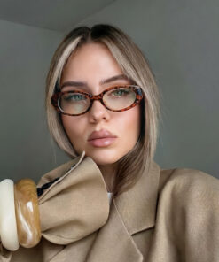 Eyesofia Cat Eye Clasıc Vintage Leopar Gözlük