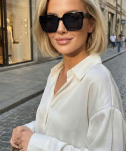 Alternative view of Eyesofia Milan Unisex Siyah Yeni Sezon Popüler Güneş Gözlüğü