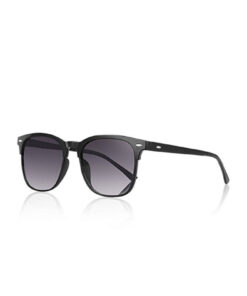 QAYYO Accessories Della Unısex Kare Siyah Ultra Hafif Uv400 Korumalı Güneş Gözlüğü