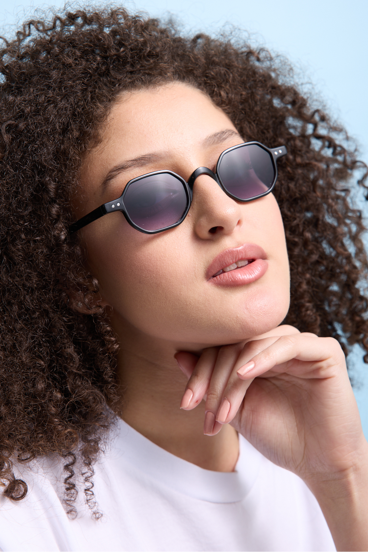 Eyesofia Spear Unısex Minimal Siyah Güneş Gözlüğü