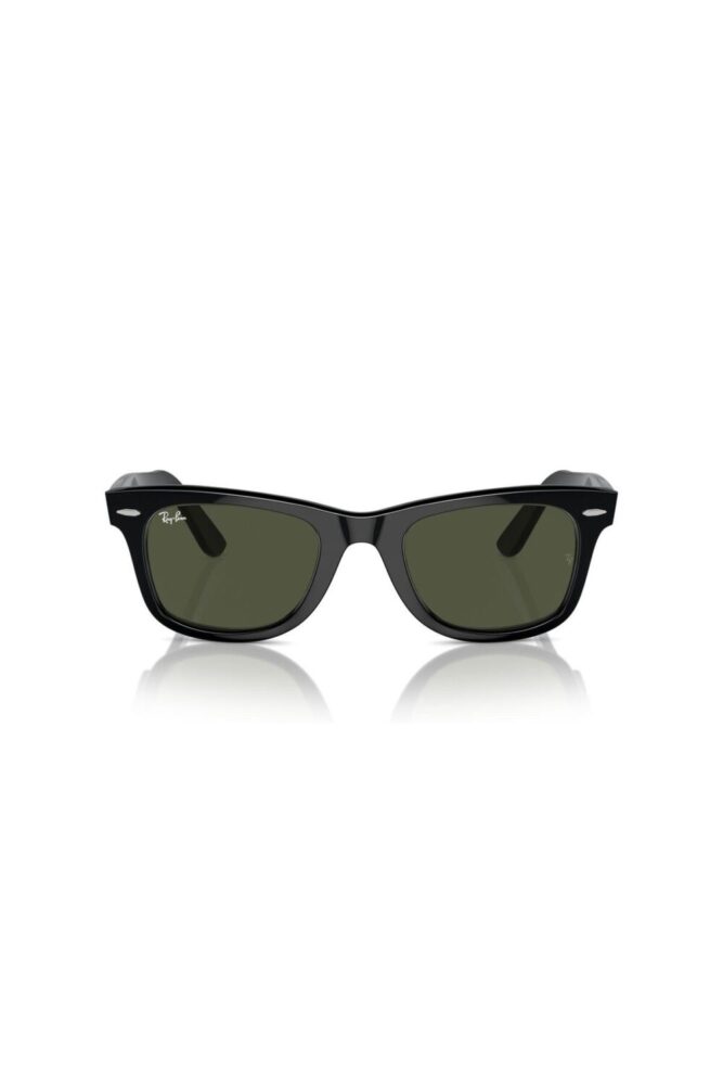 Ray-Ban Rb2140 901 50wayfarer Siyah Kemik Yeşil Camlı Unisex Güneş Gözlüğü Rb 2140 901 - Görsel 3