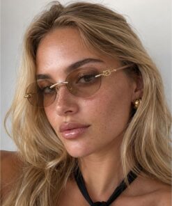 Goldmine Unisex Premium Toffy Güneş Gözlüğü UV400 Nude - Görsel 3