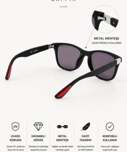 Alternative view of BAPPİR Metal Menteşe Lüx Yüksek Kalite Unisex Güneş Gözlüğü