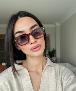 funeyes Roma Klasik 2025 Bordo Erkek Kadın Güneş Gözlüğü Unisex| Hafif Çerçeve | Füme deg cam