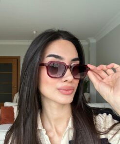 funeyes Roma Klasik 2025 Bordo Erkek Kadın Güneş Gözlüğü Unisex| Hafif Çerçeve | Füme deg cam - Görsel 3