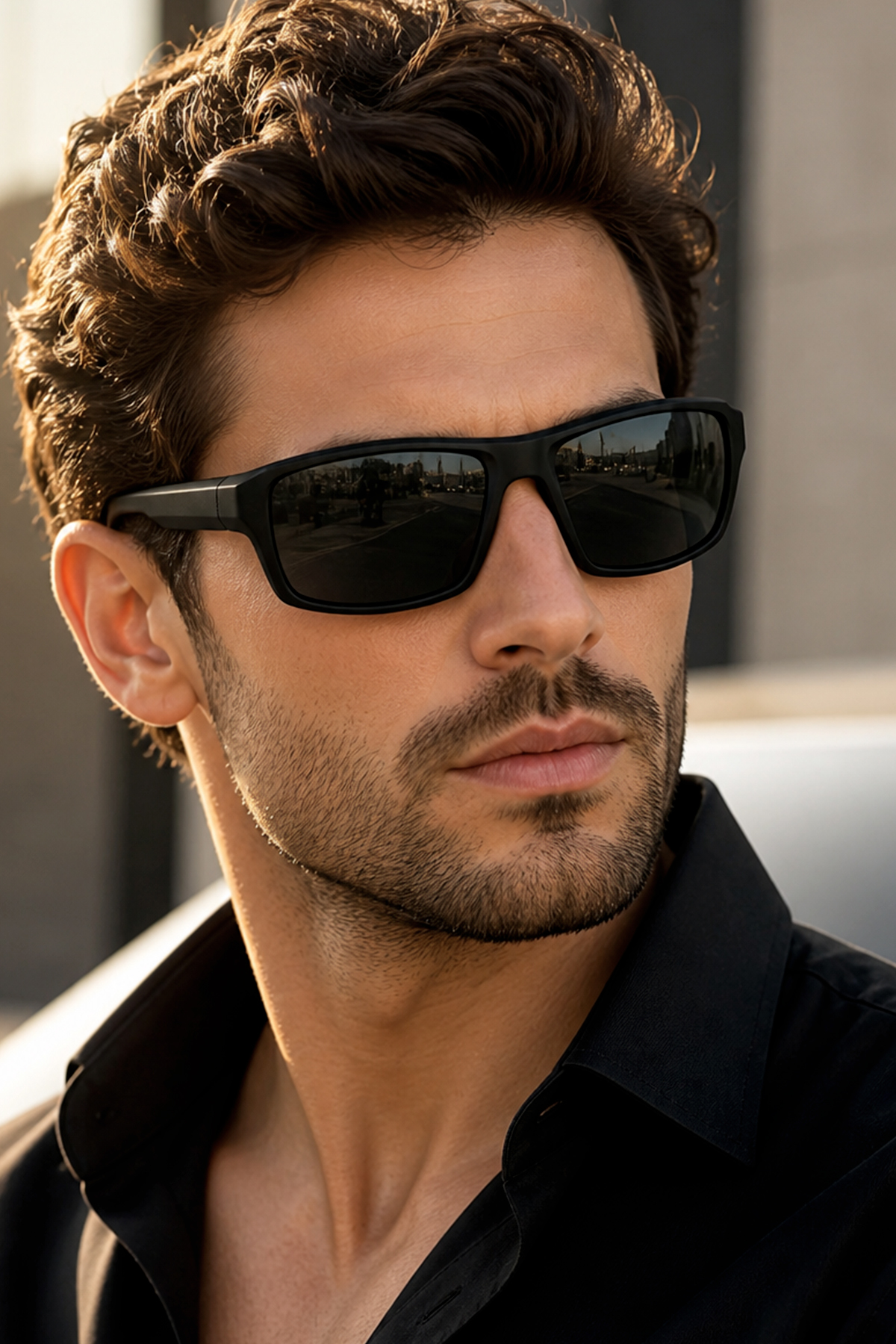 Daniel Klein Polarize - UV400 Korumalı Siyah Renk Orijinal Erkek Güneş Gözlüğü 61 Ekartman DKG3274C1