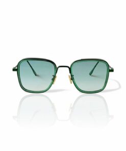 Alternative view of REN EYEWEAR Mavi Camlı Metal Çerçeve Kare Büyük Boy Güneş Gözlüğü Unisex