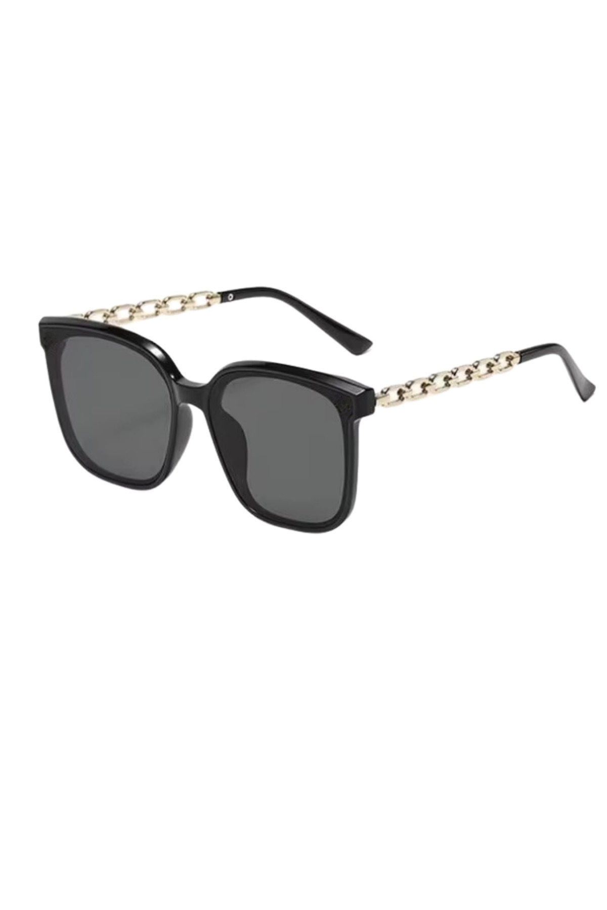 MACERATİ Cloe Unisex Siyah Kare Çerçeve Metal Sap Güneş Gözlüğü
