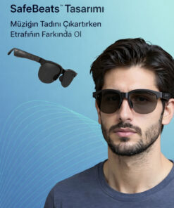 C&M Global Store Bluetooth 5.3 Akıllı Güneş Gözlüğü | SafeBeats Tasarım | Sesli Konuşma | 7 Saat Müzik | Type-C Şarj