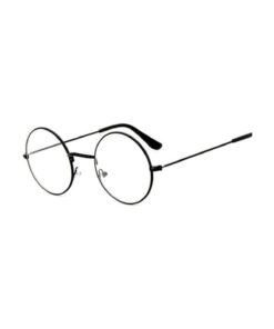 Genel Markalar Şeffaf Camlı Retro Yuvarlak Harry Potter Siyah Gözlük