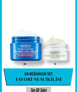 Kiehl's Ultra Facial Oil-Free Cream & Avokadolu Göz Kremi Nem İkilisi Seti