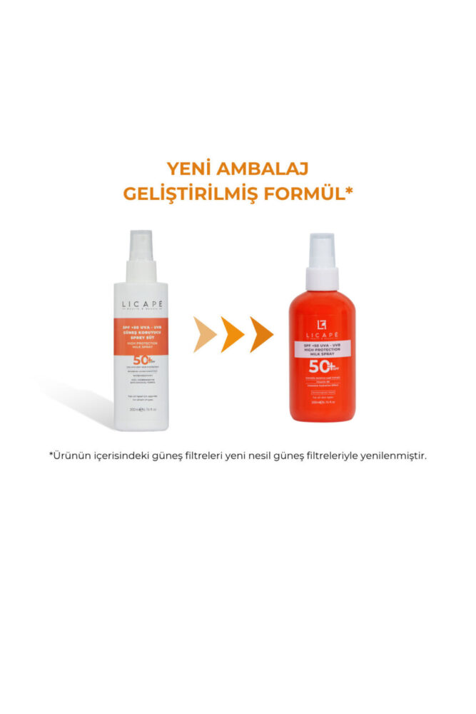 Licape Spf 50 Faktör Uva - Uvb Güneş Koruyucu Sprey Süt 200ml - Görsel 2