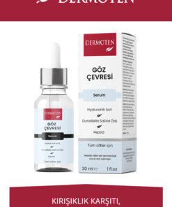 Dermoten Göz Altı , Hyaluronik Asit Gözenek Sıkılaştırıcı ve Kırışıklık Karşıtı Göz Çevresi Serumu 30 ml