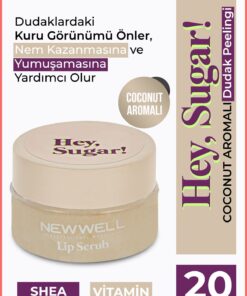 New Well Hey Sugar Hindistan Ceviz Aromalı Dudak Peelingi 20gr