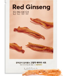Missha KırmızıGinseng Özlü Sıkı Görünüm Sunan Besleyici Yaprak Maske Airy Fit Sheet Mask Red Ginseng