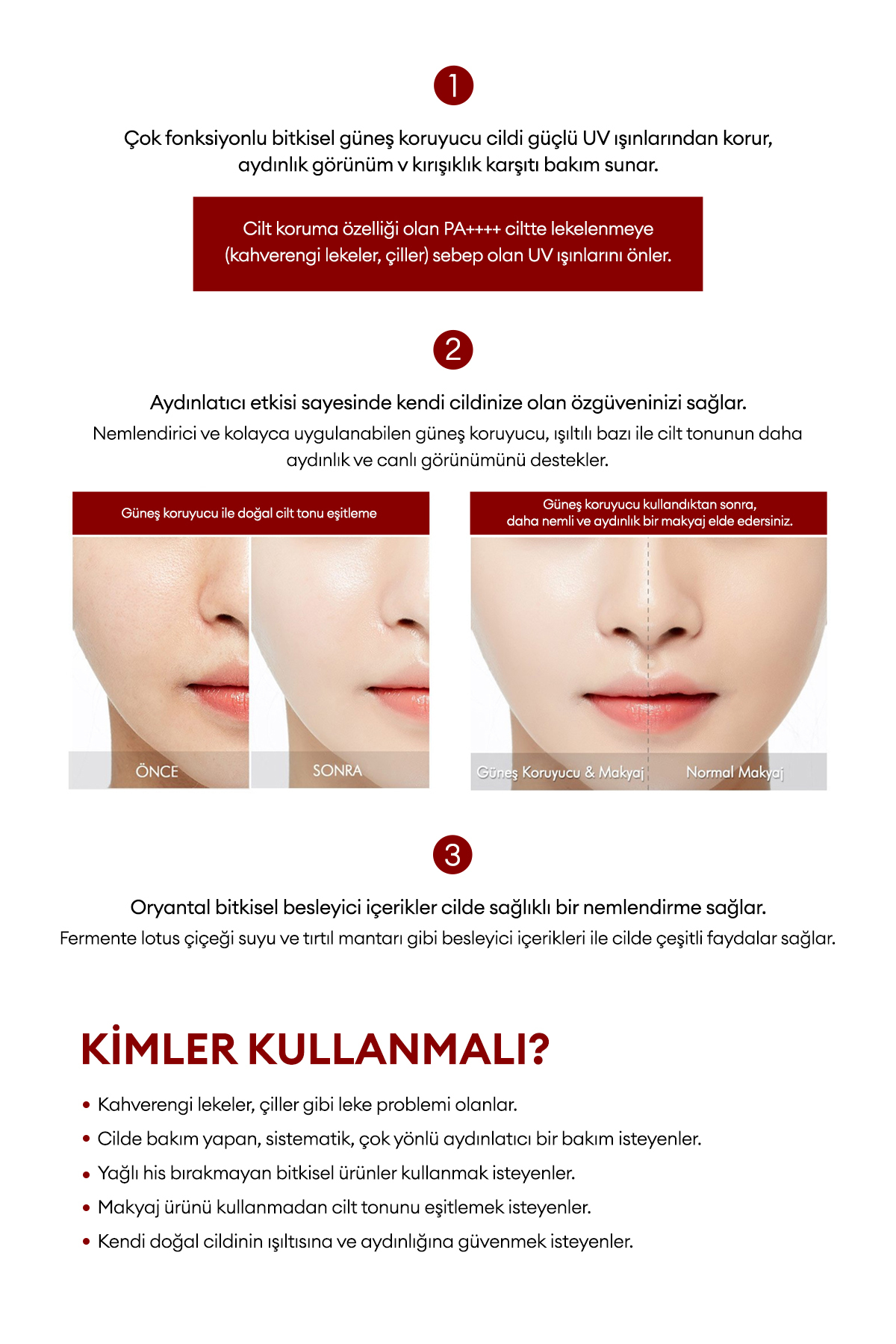 Missha Nemlendirici ve Aydınlatıcı Güneş Kremi MISA Yu Ryeo Whitening Sun Block SPF50+/PA++++ 50ml - Görsel 3