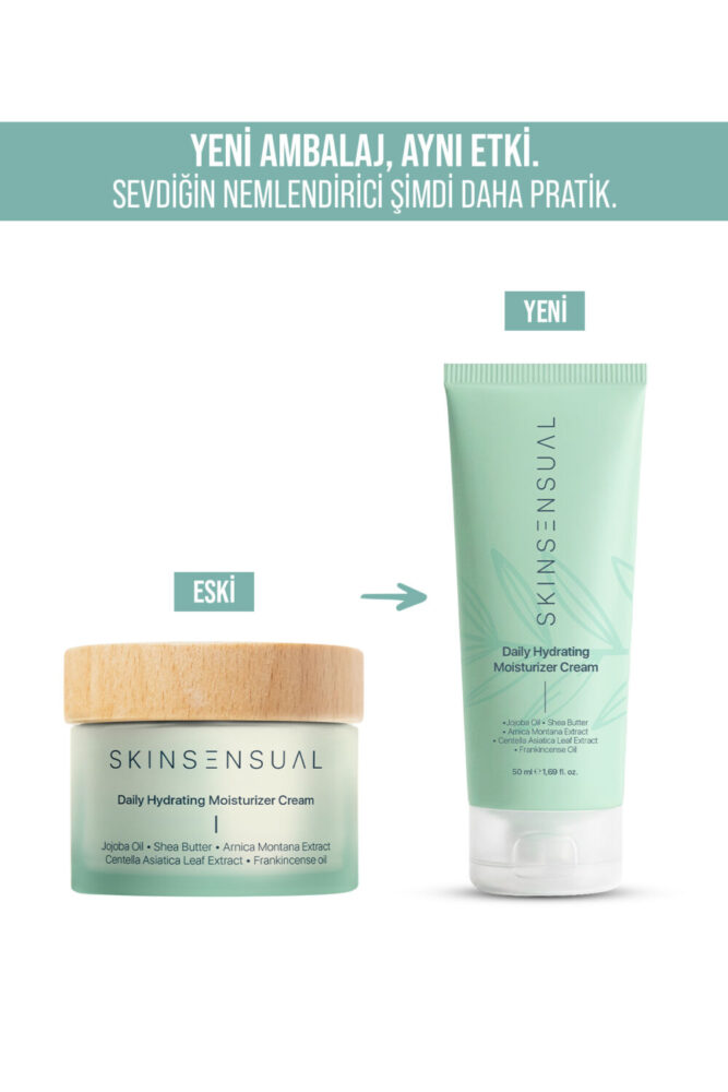 Skin Sensual Daily Hydrating Moisturizer Cream Jojoba Oil Shea Butter 24 Saat Etkili Nemlendirici - Görsel 2