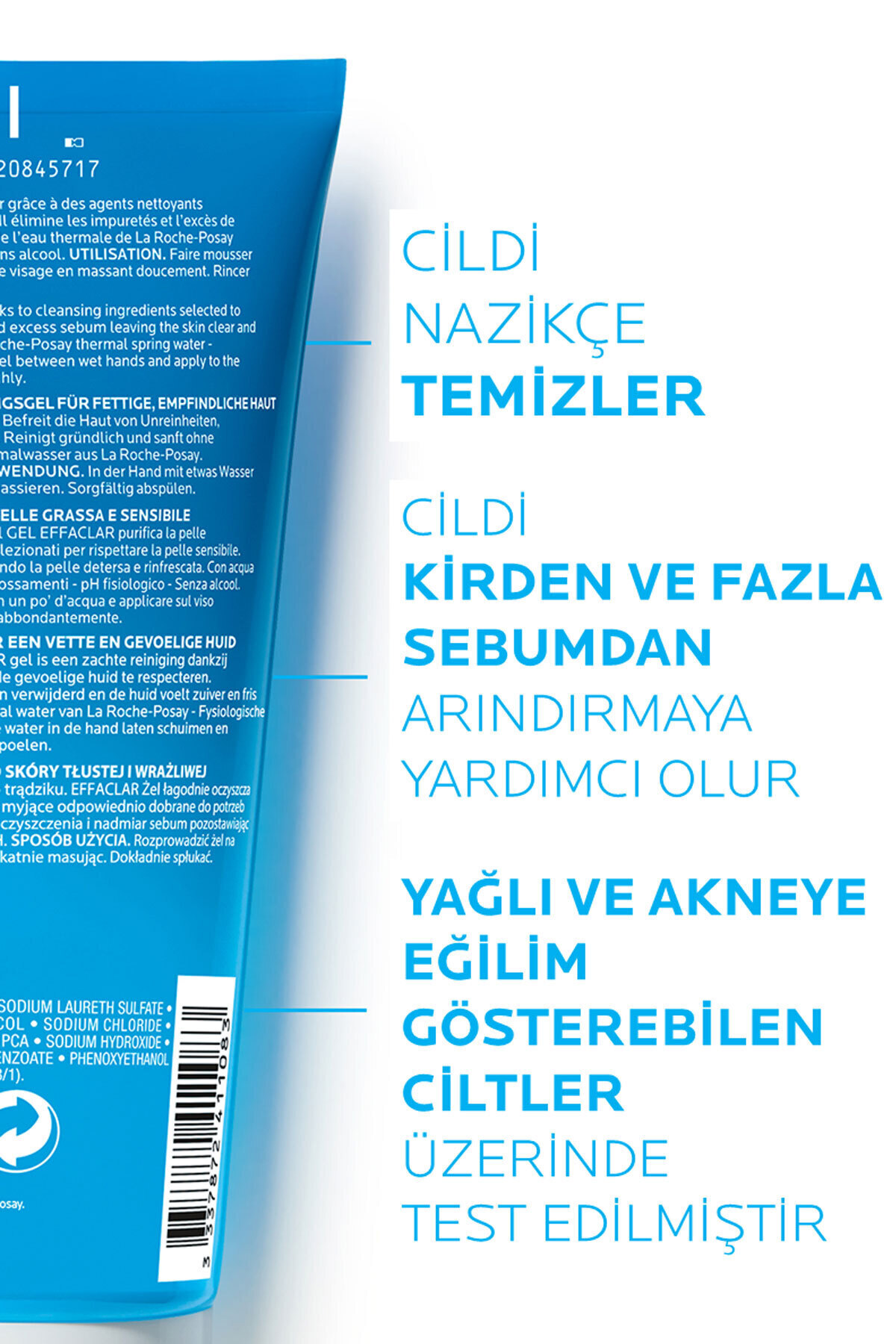 La Roche Posay Sivilceye Eğilimli Ciltler İçin Cilt Bakım Seti: Yüz Temizleme Jeli &Anthelios SPF50+ Güneş Kremi - Görsel 3