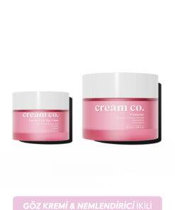 Cream Co. Aydınlatıcı Kırışıklık Karşıtı Cilt Tonu Eşitleyici Su Bazlı Nemlendirici Göz Kremi İkili