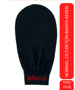 LET'SCRUB 1 Adet Siyah Banyo Duş Kesesi Peeling Eldiveni 0 Floş Ipek Normal Ciltler Için