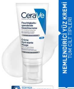 CeraVe Hyalüronik Asit & Seramid İçerikli Normal ve Kuruya Dönük Ciltler İçin Nemlendirici Yüz Kremi 52 ML