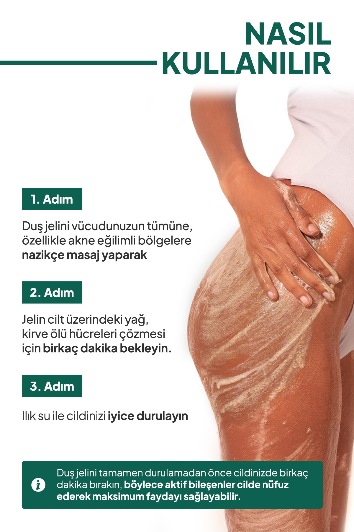 bodylita Anti Selülit Vücut Şampuanı Selülit ve Çatlak Karşıtı %9 Baryeong Çamurlu Duş Jeli - Görsel 3